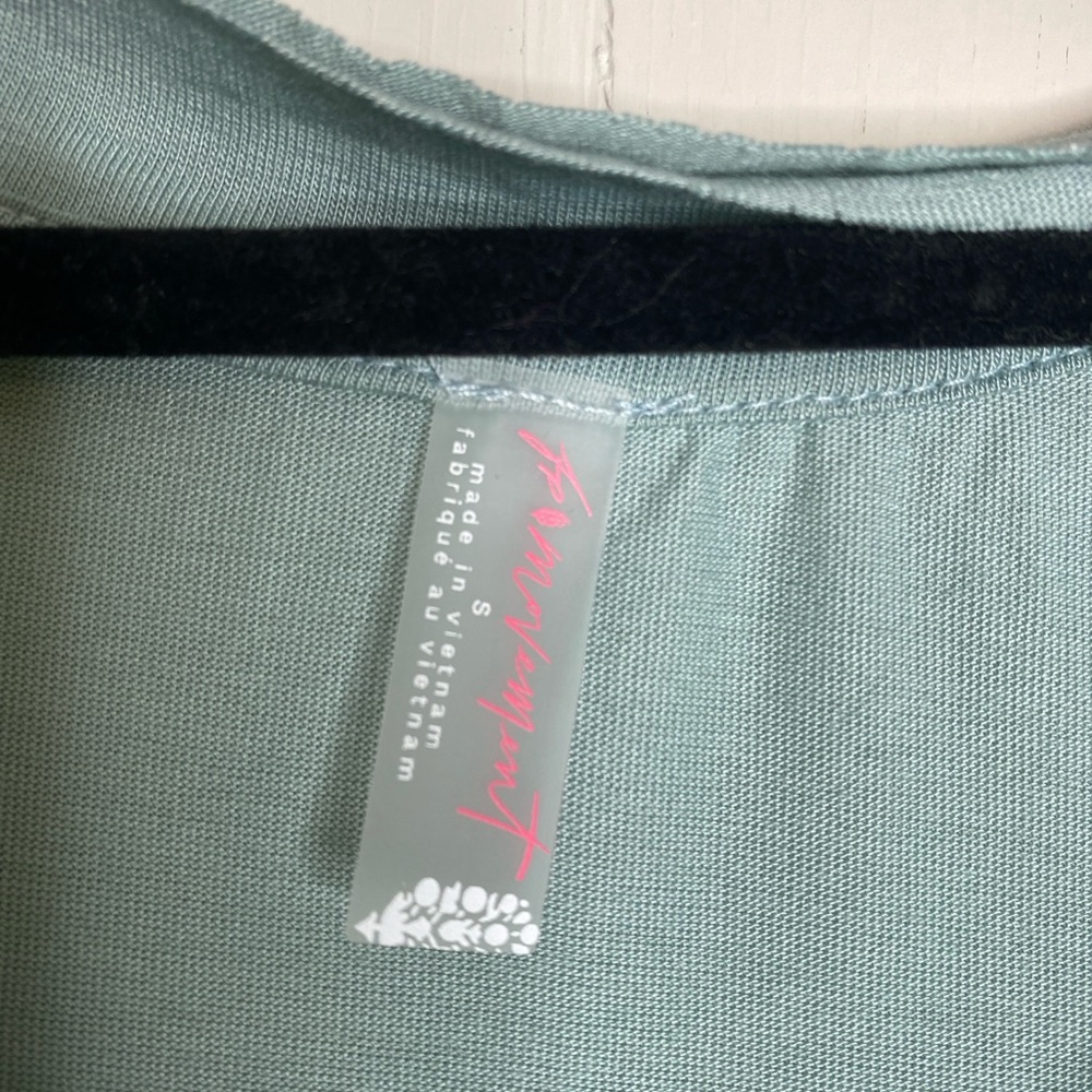Free People Light Blue Mesh Paneled Tank Top - Picture 9 of 11